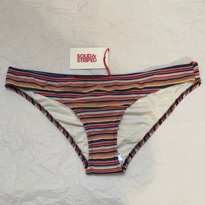 SOLID & STRIPED The Elle Striped Bikini Bottom